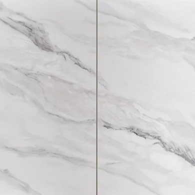 Tavolo allungabile da pranzo 160/220cm bianco grigio chiaro Ignazio