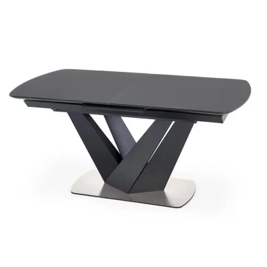 Tavolo allungabile moderno 160/200cm grigio scuro nero Blasco