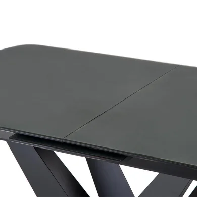 Tavolo allungabile moderno 160/200cm grigio scuro nero Blasco
