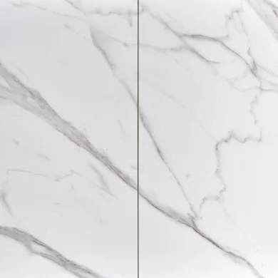 Tavolo allungabile moderno 160/220cm marmo bianco nero Isaia