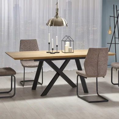 Tavolo allungabile moderno 180/240cm rovere nero Papavero Gihome®