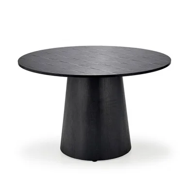 Tavolo da pranzo rotondo 120x77cm nero Igino