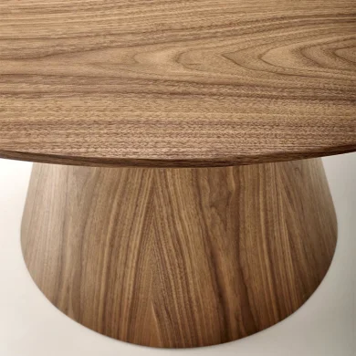 Tavolo da pranzo rotondo 136x78cm noce scuro Thor