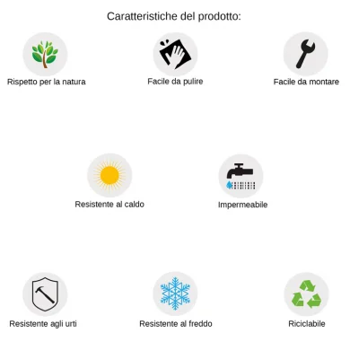 Tavolo da giardino 90x90cm esterno dehors con piano in vetro tortora Cesare