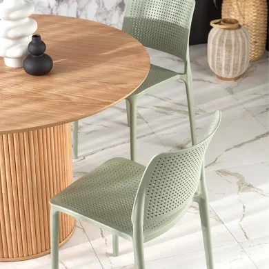 Tavolo rotondo moderno 120x78cm rovere naturale Italo