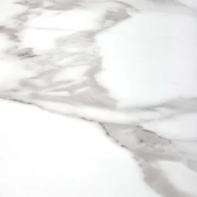 Tavolo rotondo moderno 79x74cm marmo bianco nero oro Barbera