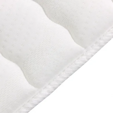 Topper matrimoniale oversize 180x200cm trapuntato imbottito con elastici bianco Corsica