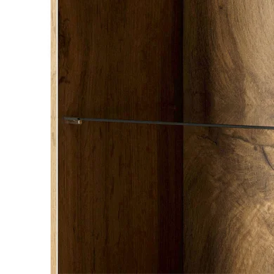 Vetrinetta 60x183h cm 1 anta moderna cannettato quercia Essence
