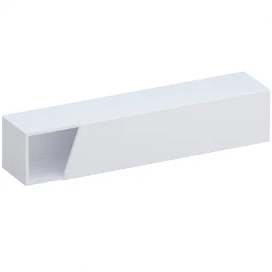 Pensile orizzontale 138x29h cm 1 anta tagliata soggiorno bianco lucido Sunset
