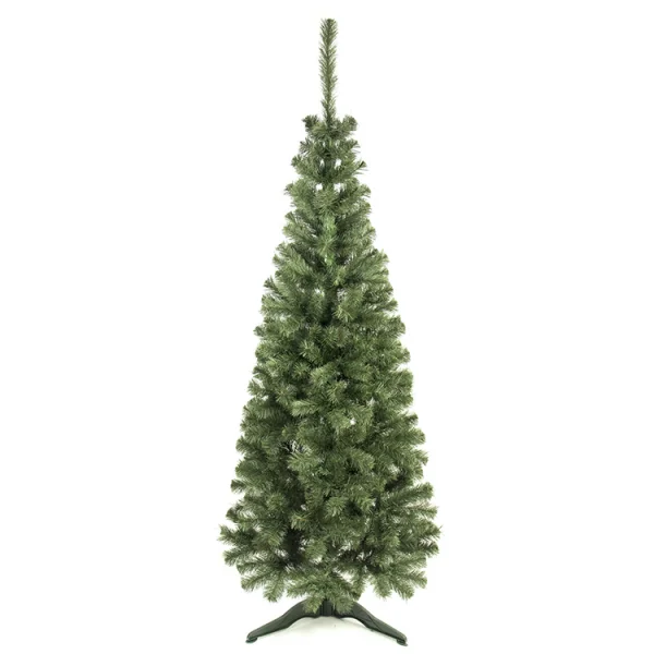 Albero di Natale slim moderno abete 180cm verde Chris