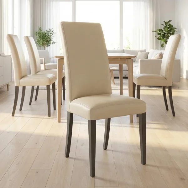Set di 4 sedie da pranzo imbottite Brusel - SKLUM Set di 4 sedie da pranzo imbottite Brusel - SKLUM