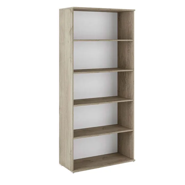 Libreria 80x176h cm 4 ripiani moderna rovere Time L