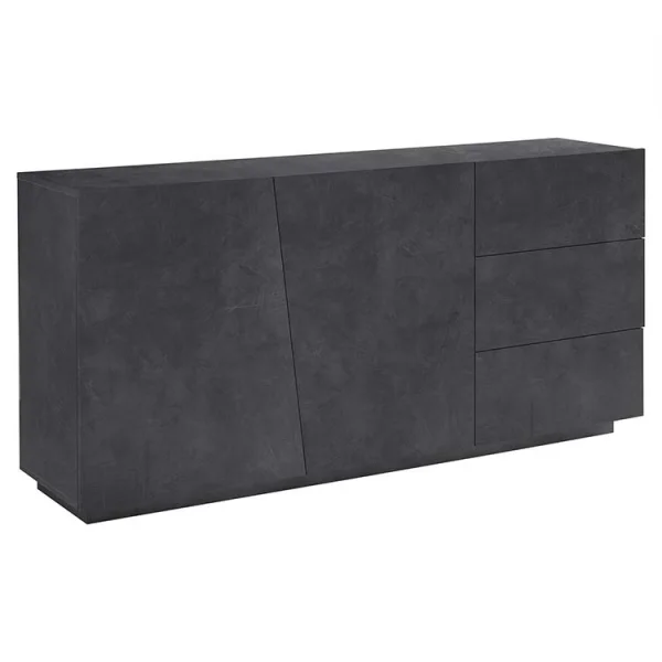 Credenza 2 ante 3 cassetti ossido Candia 180 Gihome ®