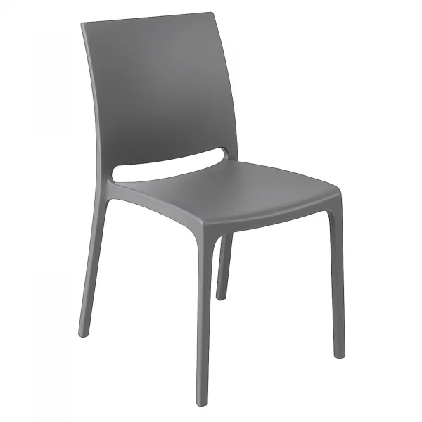 Sedia da giardino impilabile polipropilene grigio Tape Gihome®