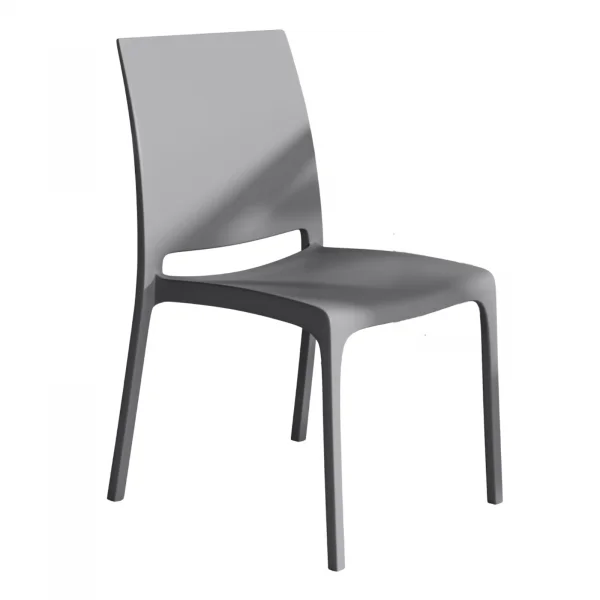 Sedia da giardino impilabile polipropilene grigio Tape Gihome®
