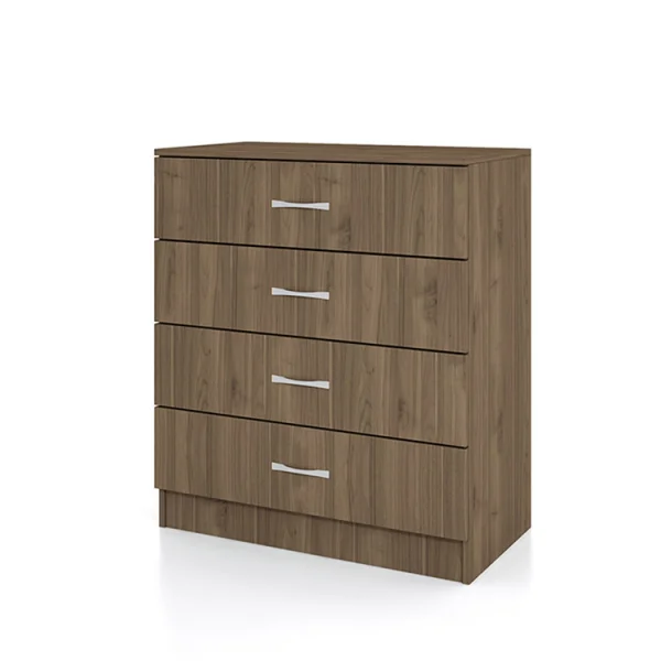 Comò  80x91h cm cassetti moderno noce Cavour Gihome®