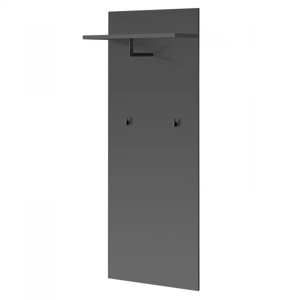 Pannello parete con mensola e appendiabiti 60x157h cm antracite California Gihome®