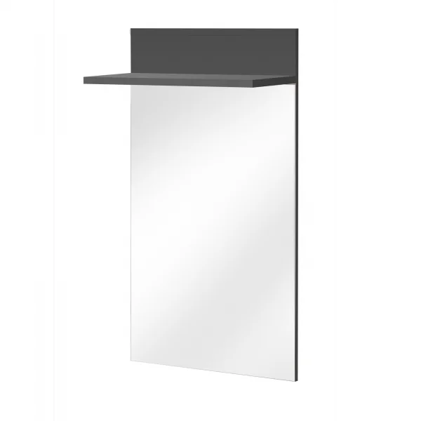 Pannello specchio con mensola 60x106h cm antracite California Gihome®