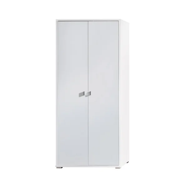 Armadio 85x195h cm 2 ante battente moderno bianco opaco Lola