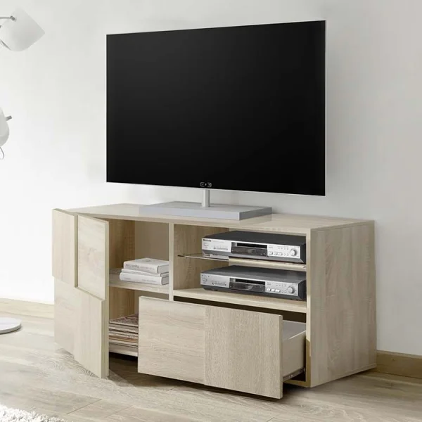 Mobile porta tv 122x57cm 1 anta moderno rovere samoa Obsession