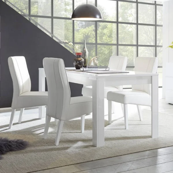 Tavolo 180x90cm rettangolare bianco lucido Obsession, Easy, Essential, Sunset, Eternity, Olimpo, Spirit, Alvarez, Istria
