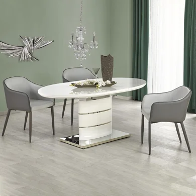 Tavolo 140/180cm allungabile moderna bianco lucido Tamarindo