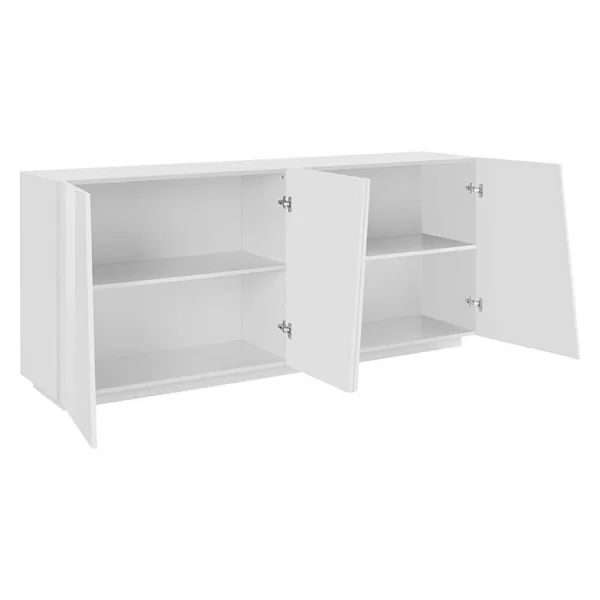 Credenza moderna 4 ante 200x86cm bianco lucido Candia Gihome®