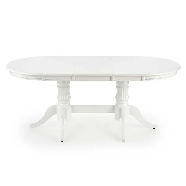 Tavolo 150/190cm da pranzo allungabile moderno bianco lucido Duncan