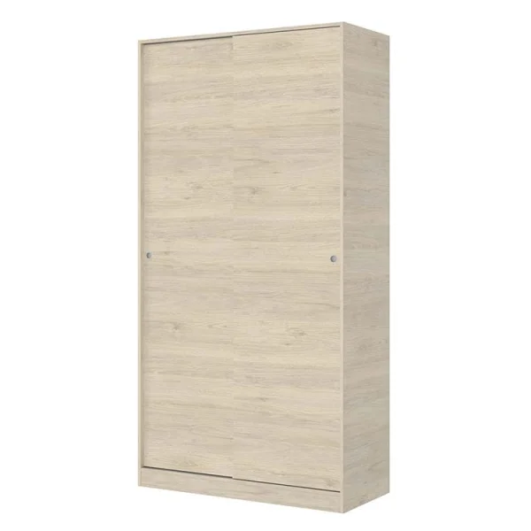 Armadio 100x204cm moderno 2 ante scorrevoli rovere Royal