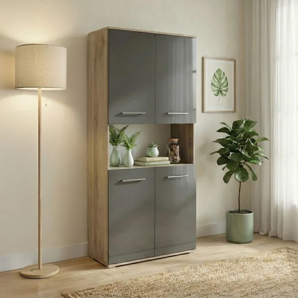 Trendteam Smart Living Badkamer Wandkast Campus, 36 X 79 X 25 Cm In Wit Eiken San Remo Met Veel Opbergruimte Trendteam Smart Living Badkamer Wandkast Campus, 36 X 79 X 25 Cm In Wit Eiken San Remo Met Veel Opbergruimte