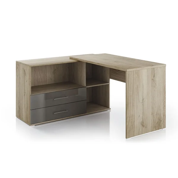 Arredo ufficio completo moderno rovere antracite lucido Time 11