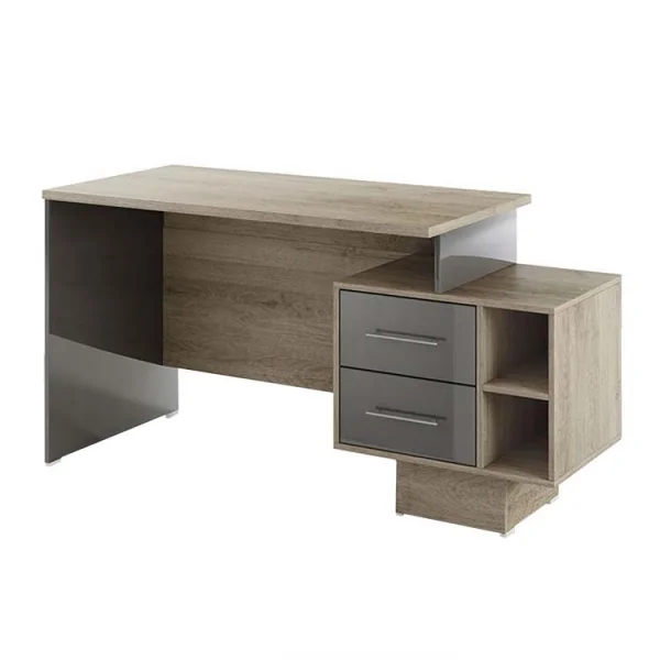 Arredo ufficio completo moderno rovere antracite lucido Time 3