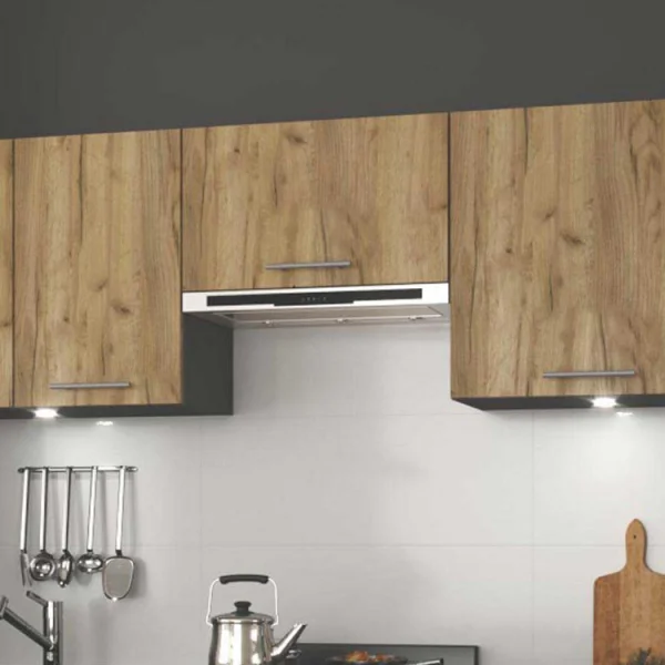 Cucina 240cm moderna componibile lineare quercia antracite Urban