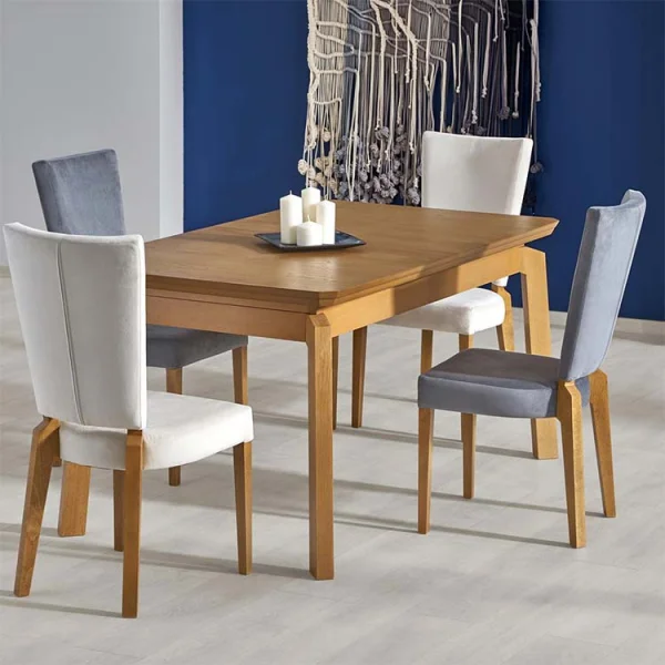 Tavolo 160/250cm da pranzo allungabile moderno rovere miele Franky