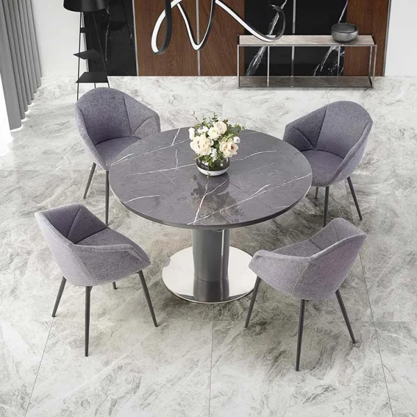 Tavolo allungabile moderno 120/160cm marmo grigio Donald