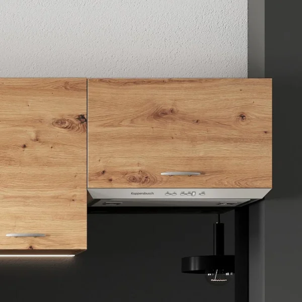 Cucina 240cm moderna lineare componibile quercia Dalia