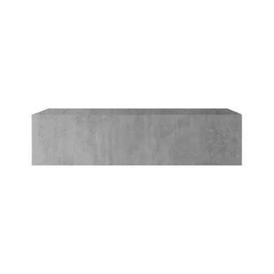 Pensile 138x29cm orizzontale 1 anta reversibile cemento Infinity