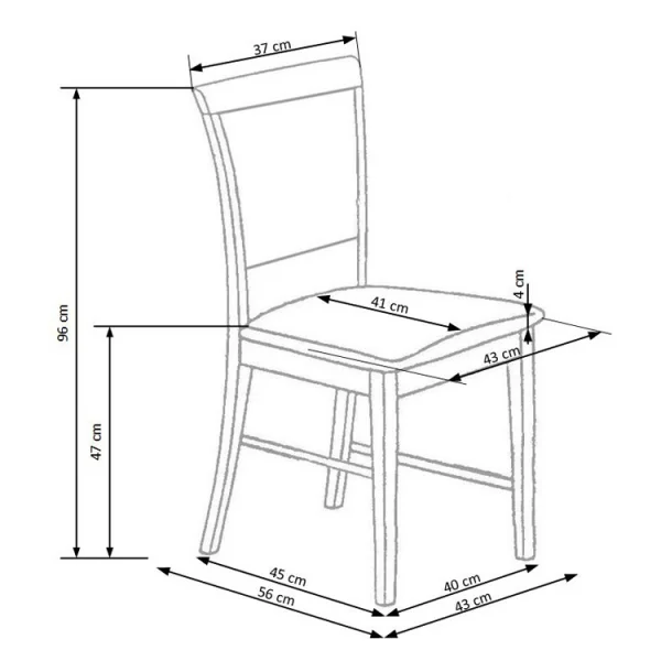 Set 2 sedie imbottite in tessuto grigio con gambe in legno di faggio bianco Olivia