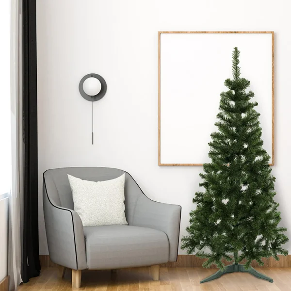 Albero di Natale moderno abete ecologico 180cm verde Noel