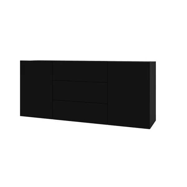 Credenza moderna sospesa 140x63cm nero Fusion