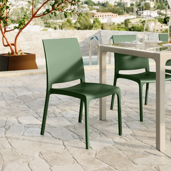 Sedia da giardino polipropilene verde Tape Gihome®