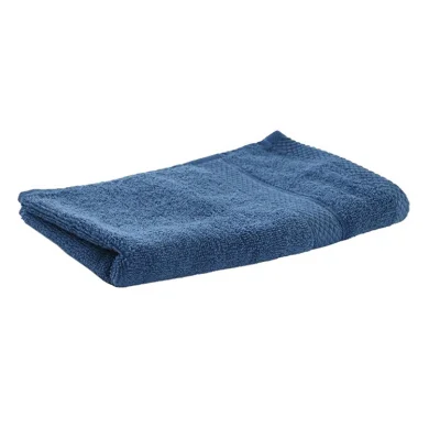 Asciugamano bagno di cotone 30x50cm blu marino Trudi