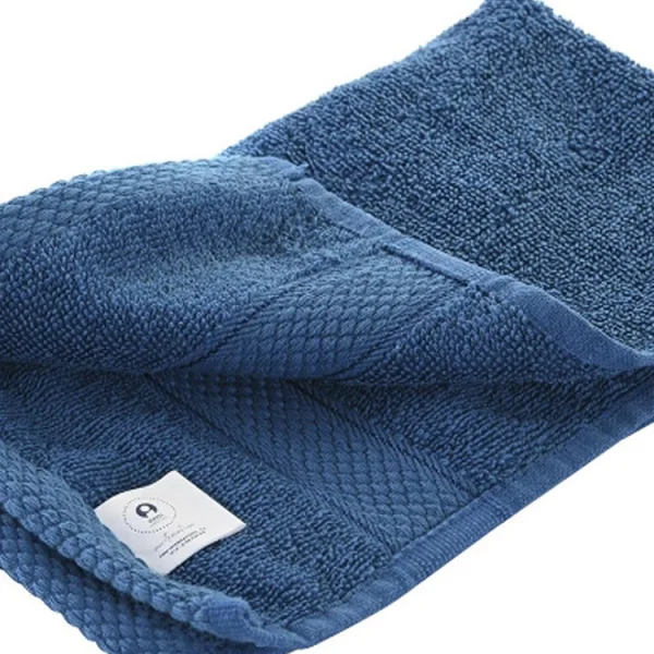 Asciugamano bagno di cotone 30x50cm blu marino Trudi