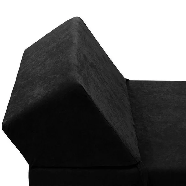 Divano letto pieghevole modulo singolo design moderno 90cm nero Lorin