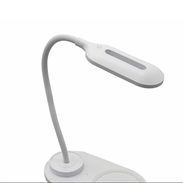 Lampada 16x38cm da tavolo con caricabatterie LED bianco Sirio