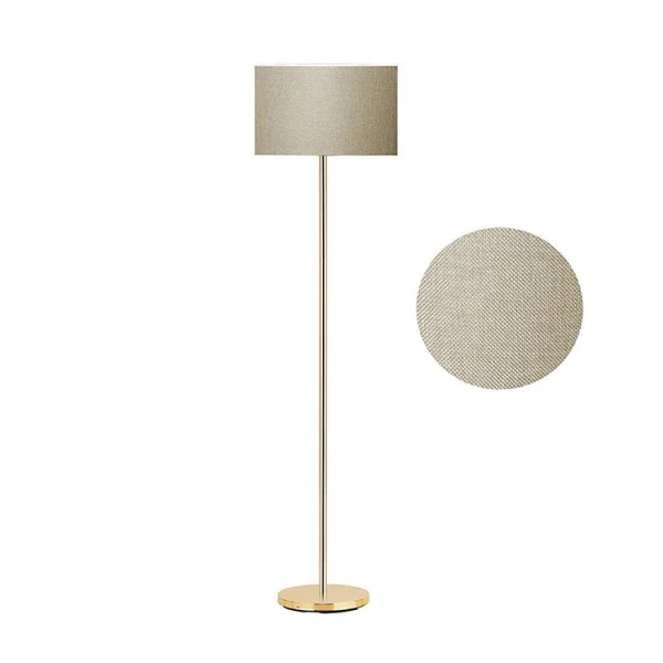 Lampada da terra moderna 30x150cm beige oro Falcade