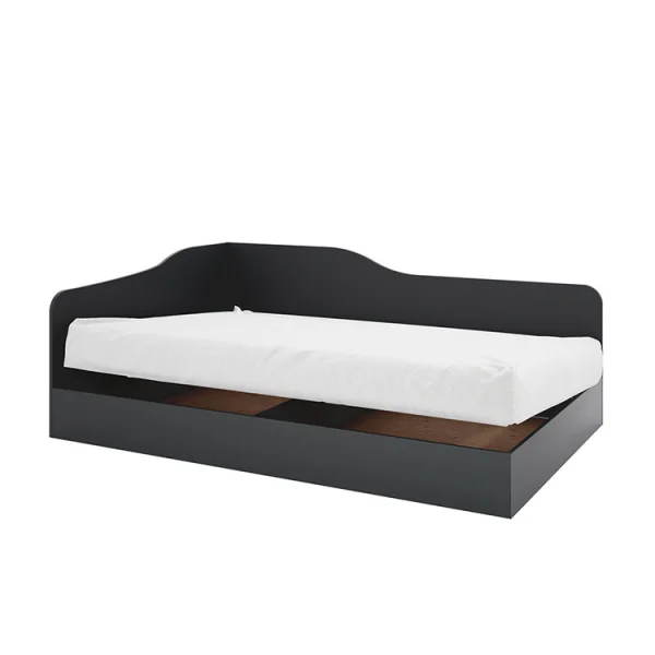 Letto contenitore singolo 82x190cm antracite Alex Gihome®