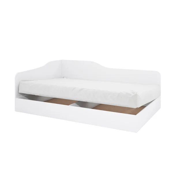 Letto 82x190cm singolo contenitore bianco opaco Alex Gihome®