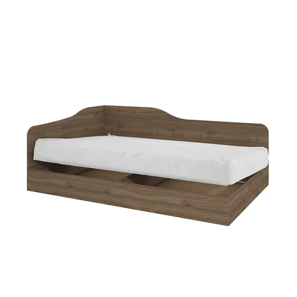 Letto singolo contenitore 82x190cm noce Alex Gihome®