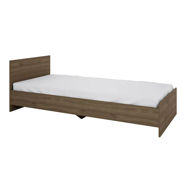 Letto singolo 90x200cm moderno noce Marco